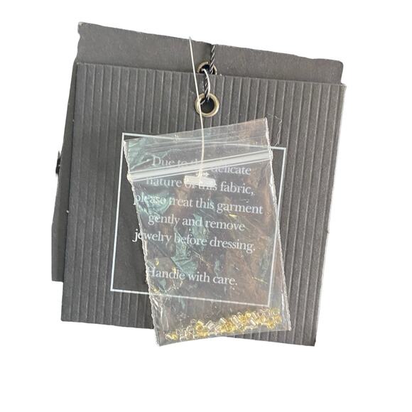 Ieena for Mac Duggal 55704 Beaded Shoulder Ruched Dress High Slit Black Size 4 - Picture 15 of 15